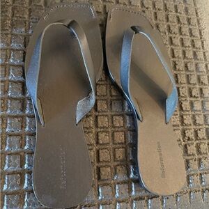 Reformation Black Sandals Sleek and Stylish